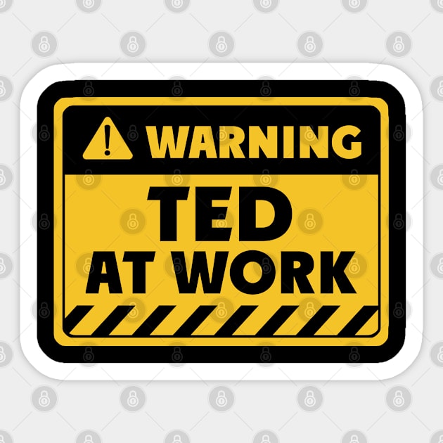 Ted at work Sticker by EriEri